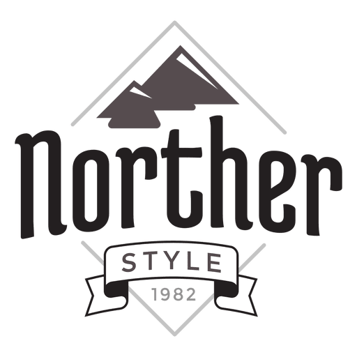 Logotipo da montanha Hipster