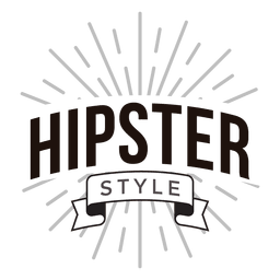 Logo estilo hipster Diseño PNG