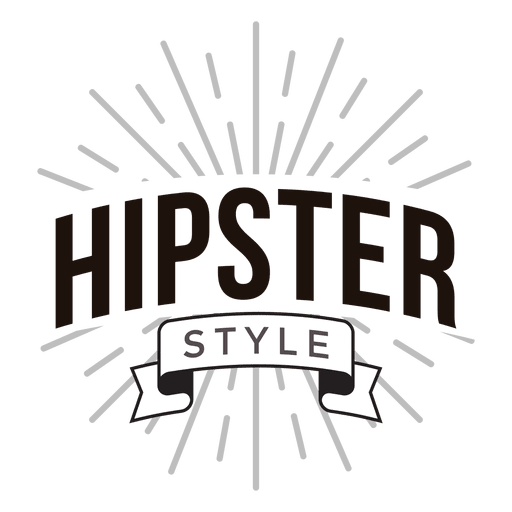 Hipster style logo PNG Design