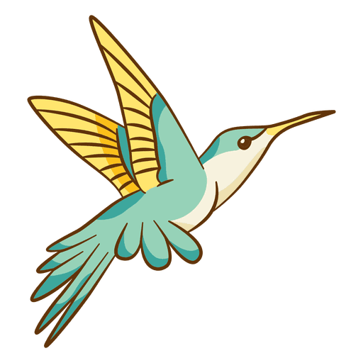 Hummingbird cartoon PNG Design