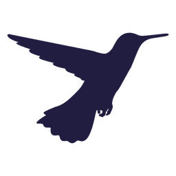 Hummingbird feeding silhouette PNG Design
