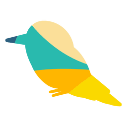 Kingfisher cor abstrata Desenho PNG