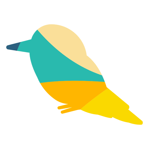 Eisvogel abstrakte Farbe PNG-Design