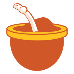 Icono de bebida de mate Diseño PNG