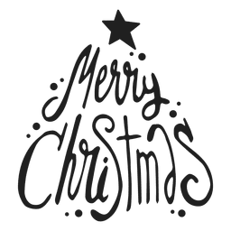 Insignia de feliz navidad Diseño PNG