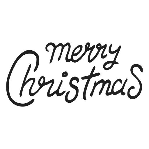 Merry christmas sign PNG Design