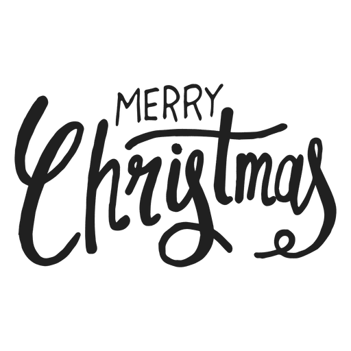 Merry christmas text - Transparent PNG & SVG vector file