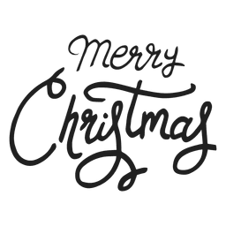 Merry Christmas Writing PNG & SVG Design For T-Shirts