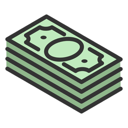 Money wad PNG Design