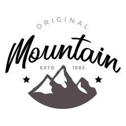 Logotipo da montanha Transparent PNG