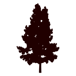 Silhueta de pinheiro da montanha Desenho PNG