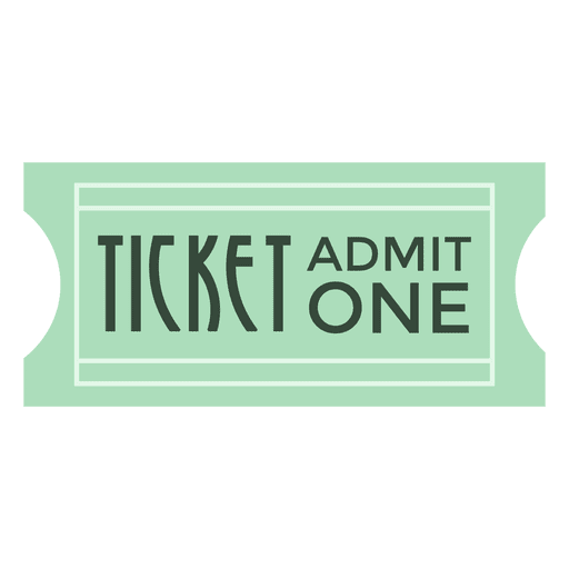 Movie ticket PNG Design