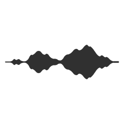 Ola de música Diseño PNG