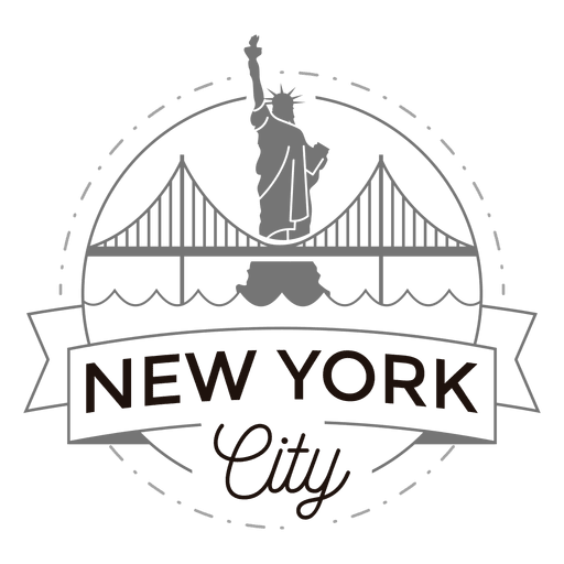 Logotipo da cidade de Nova york Desenho PNG
