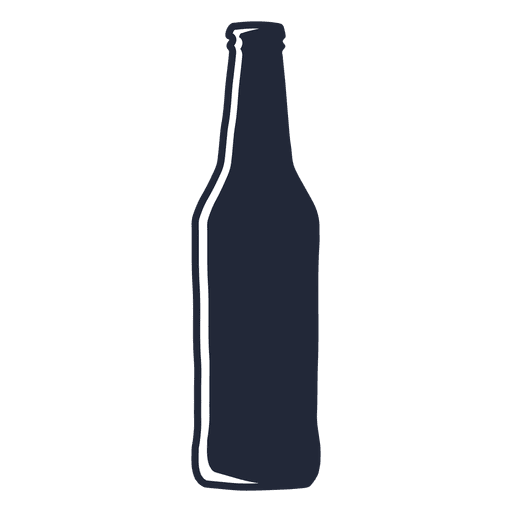 Silueta de botella de cerveza nrw Diseño PNG