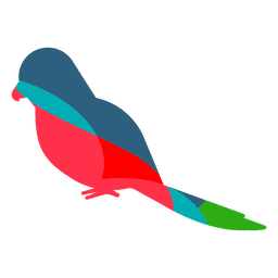 Cor abstrata de papagaio Desenho PNG