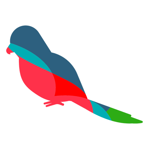 Parrot abstract color PNG Design