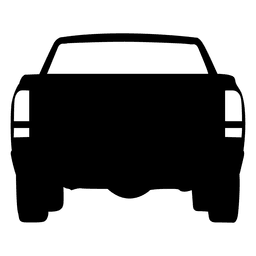 Silhueta retrovisora da pickup Desenho PNG