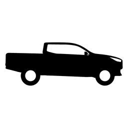 Pickup side view silhouette PNG Design