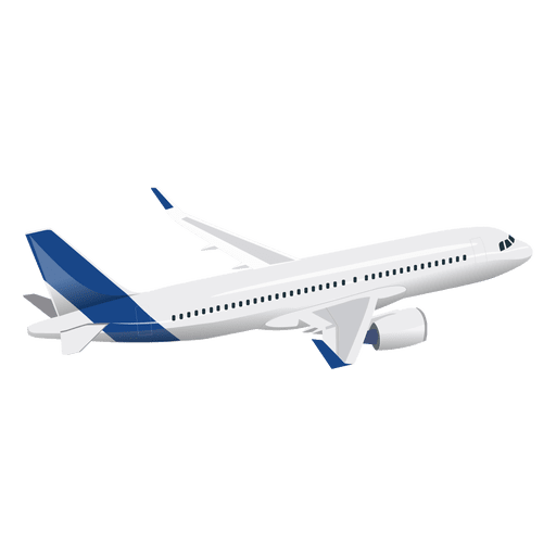 Flugzeug im Flug PNG-Design