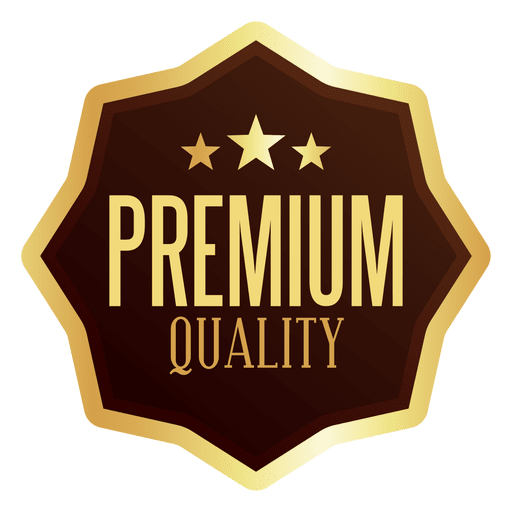Premium-Qualit?tsabzeichen PNG-Design
