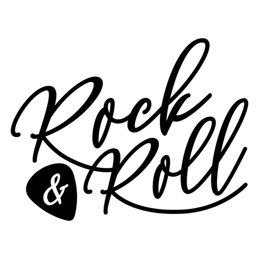 Logotipo de texto de rock and roll Desenho PNG