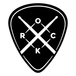 Rock music logo rounded PNG Design Transparent PNG