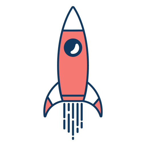 Rocket clipart PNG Design