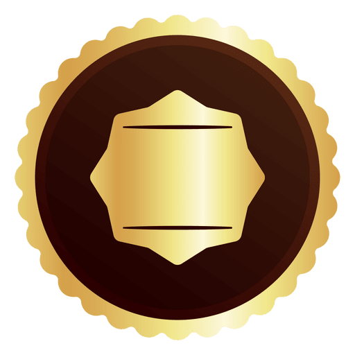 Golden badge PNG & SVG Transparent Background to Download