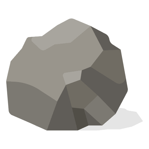 Round rock illustration PNG Design