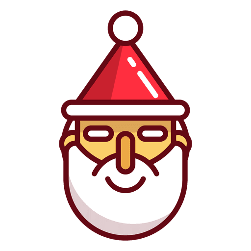 Santa face PNG Design