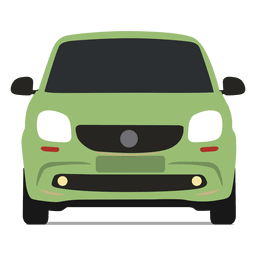 Vista frontal do carro inteligente Desenho PNG