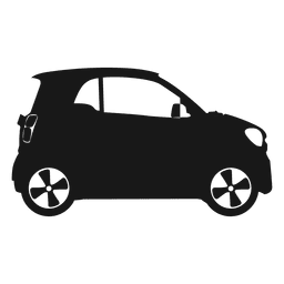 Smart car side view silhouette PNG Design Transparent PNG