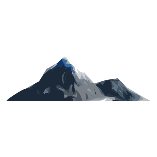 Montaña de nieve Diseño PNG