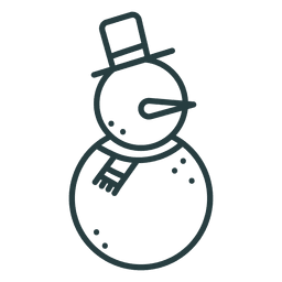 Ícone de boneco de neve ícone de natal Desenho PNG