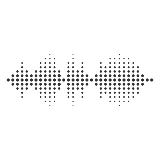 Sound wave dot PNG Design