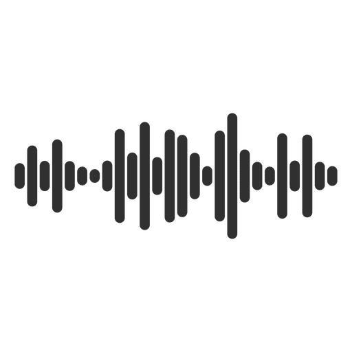 Sound wave icon PNG Design
