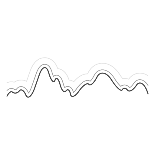 Linha de onda sonora Desenho PNG