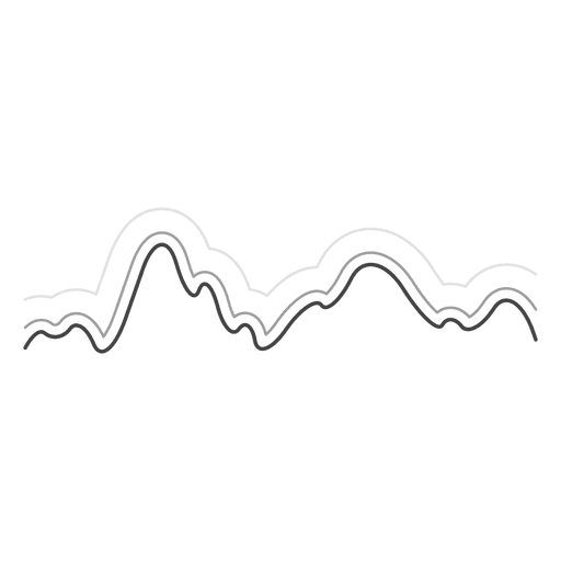 Sound wave line PNG Design