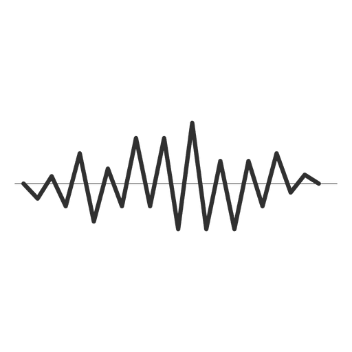 Sound wave sharp PNG Design