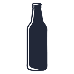 Silueta de botella de cerveza Steinie Diseño PNG