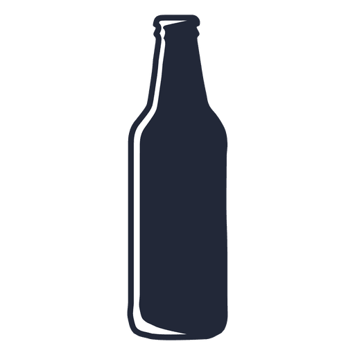 Silueta de botella de cerveza Steinie Diseño PNG