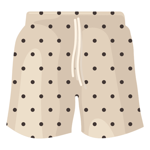 Badeshorts schwarze Punkte PNG-Design