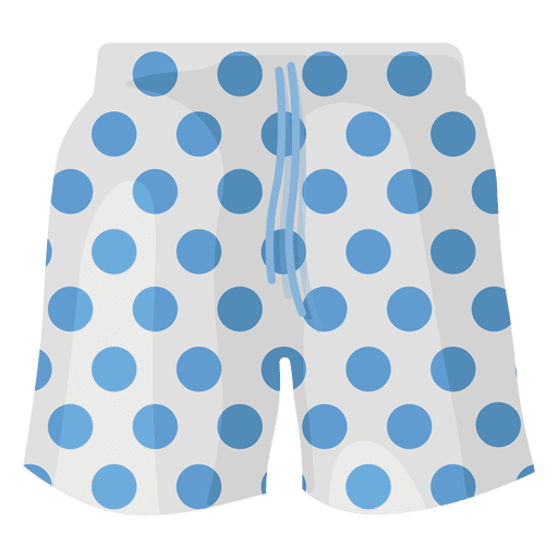 Shorts de baño lunares azules Diseño PNG