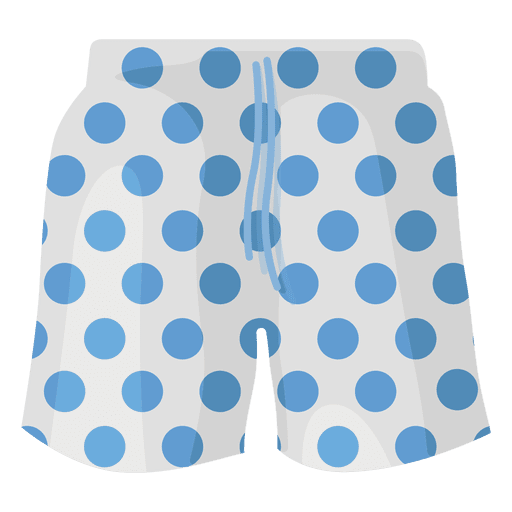 Swimming shorts blue dots Transparent PNG Swimming shorts blue dots Transparent PNG