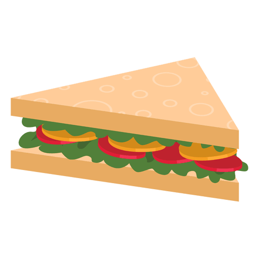 Triangle sandwich PNG Design