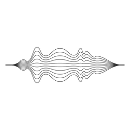 Wellenlinien PNG-Design