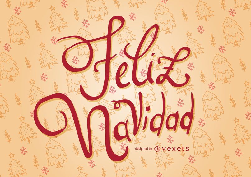 Design de cartão de caligrafia Feliz Navidad Design de cartão de caligrafia Feliz Navidad