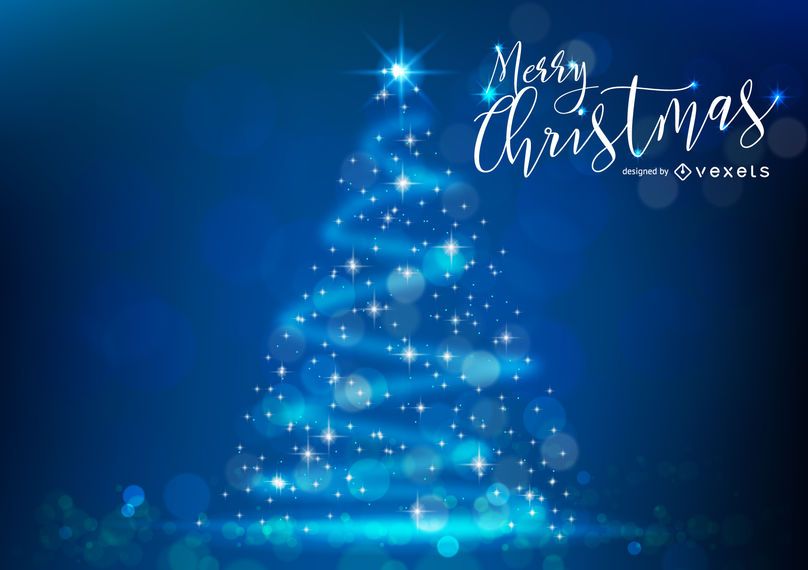 Glitter Christmas tree with bokeh Glitter Christmas tree with bokeh