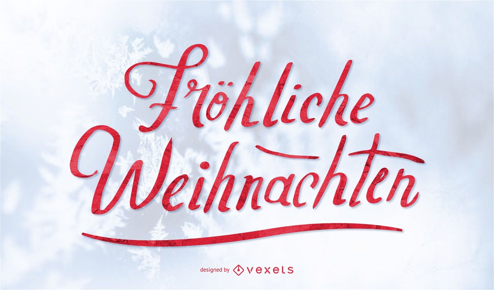 Fröhliche Weihnachten Christmas lettering